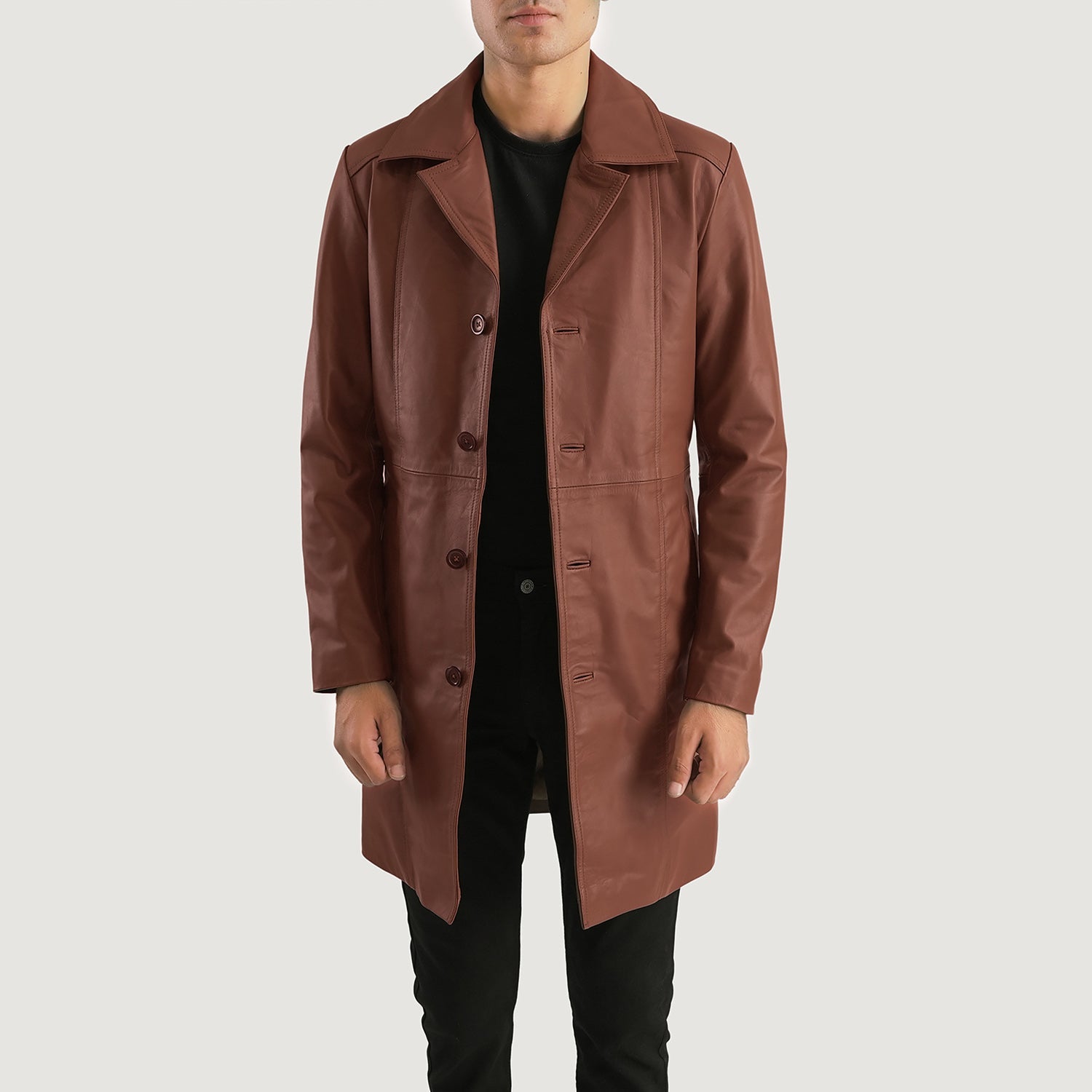 Men's Leather Coats | Trenches, Longline & Belted | The Jacket