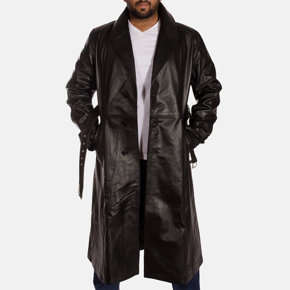 ジャケット・アウター real leather long trench coat Men's Hooligan Black Leather Trench Coat – The Jacket Maker