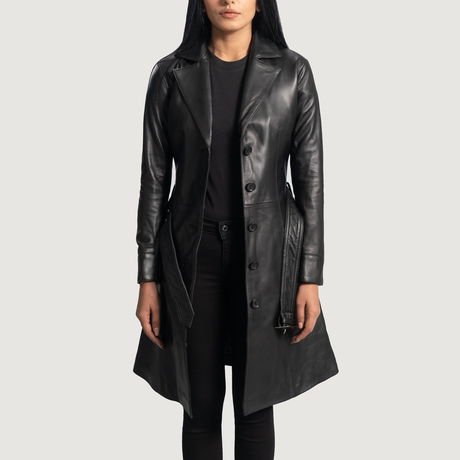 women black trench coats